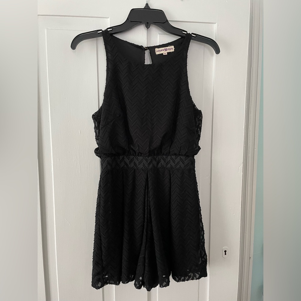 Altar’d State Black Romper, size xs. LIKE NEW—NEVER WORN